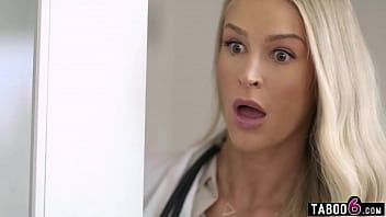 Play Hot blonde doctor Emma Hix finds a patient jerking off in her office and she needed to know more