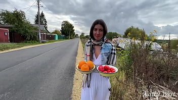 Play Fucked a village girl in her garden while her husband was not at home