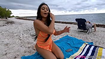 Play FULL SCENE - Woah My HOT AF Stacked Stepsis Just Fucked Me At The Beach - MyPervyFamily -