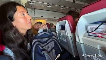 Play Risky extreme public blowjob on Plane