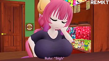 Play (MMD Giantess) Ilulu's New Candy