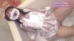 Play Nana1japan's Intense Wine Bottle Anal Masturbation