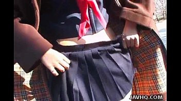 Play Japanese teen licked and fucked outdoor uncensored