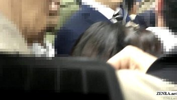 play Japanese schoolgirl boards train for real chikan experience