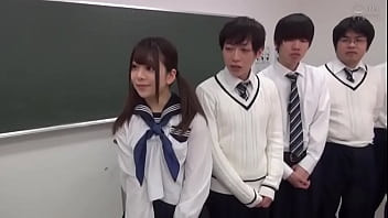 Play Tiny Japanese Teen Gangbanged At School - Riko Saito