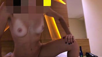 Play Cuckold films wife fuck a big dick in hotel, slow motion RED