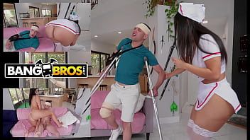 Play BANGBROS - Johnny Love Hijacks His Ailing Father's Curvy Latin Nurse Violet Myers